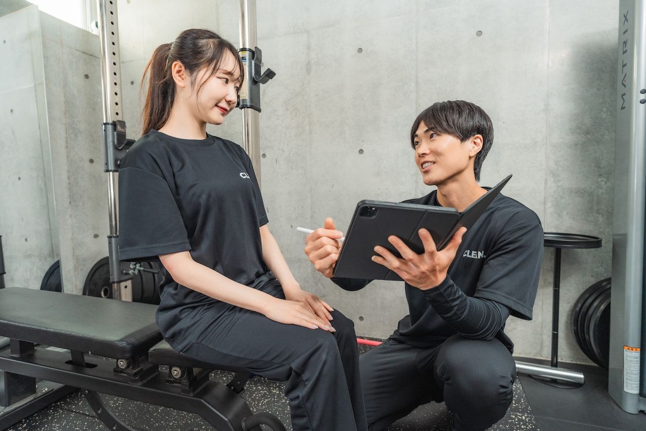 タブレットを使った記録の振り返りとカウンセリング